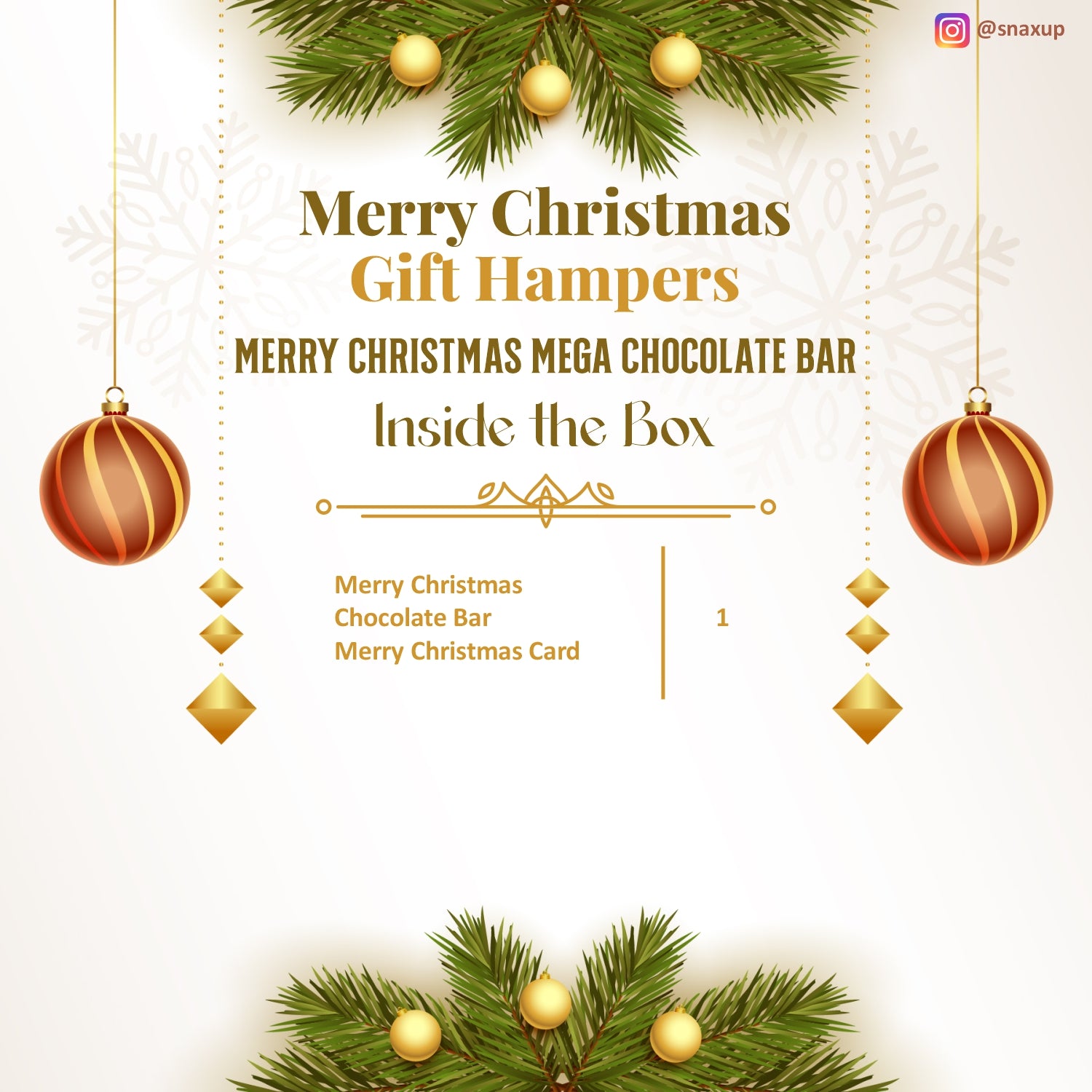 Merry Christmas Mega Chocolate Bar