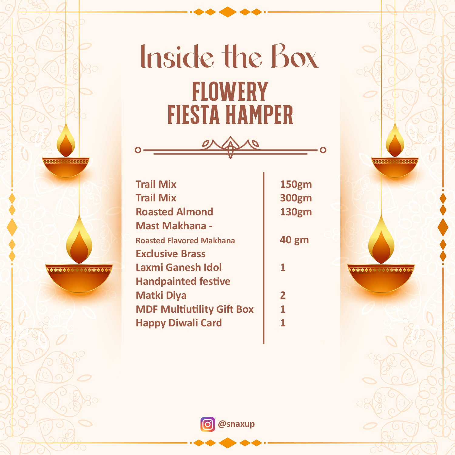 Flowery Fiesta Diwali Gift Hamper Box