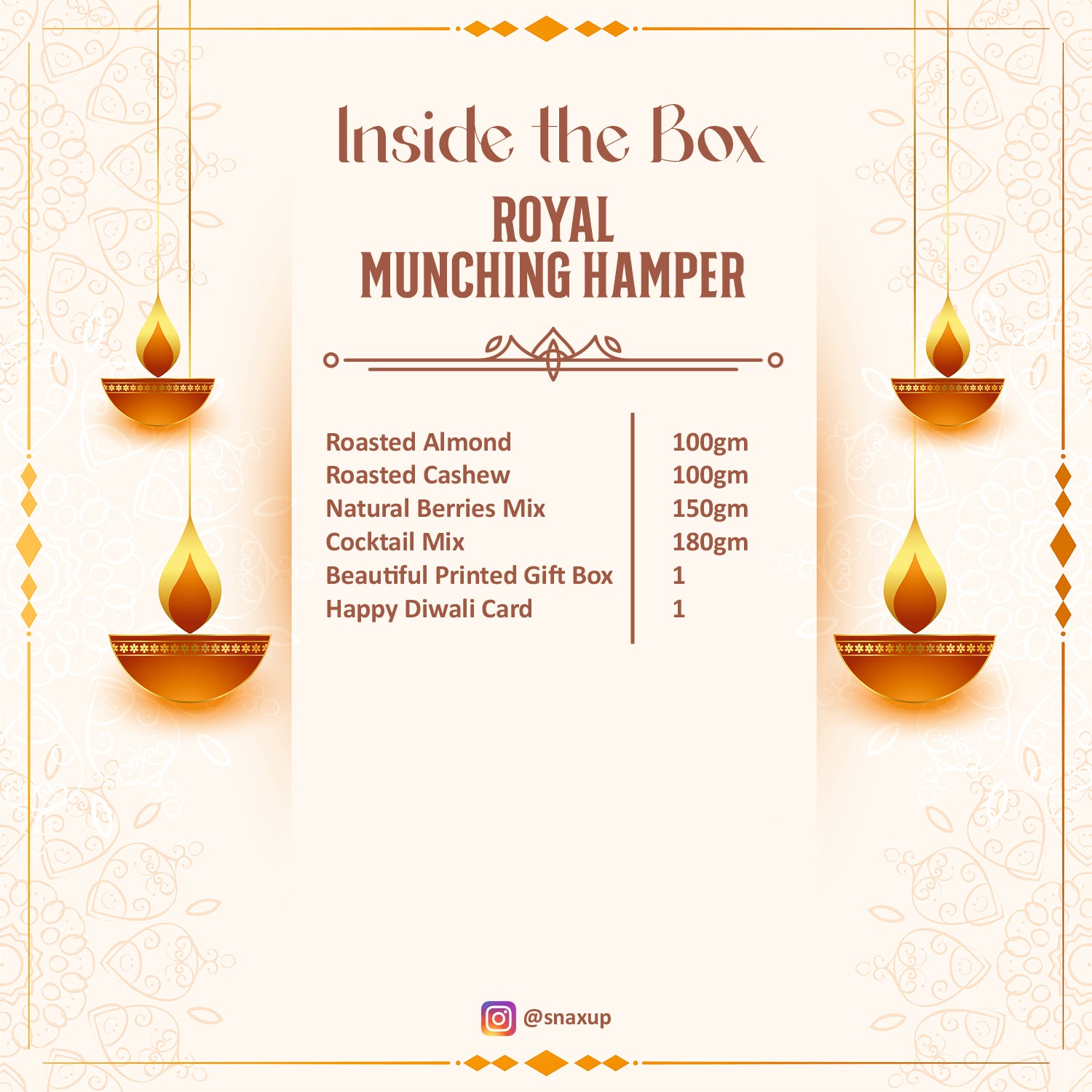 Royal Munching Diwali Gift Hamper Box