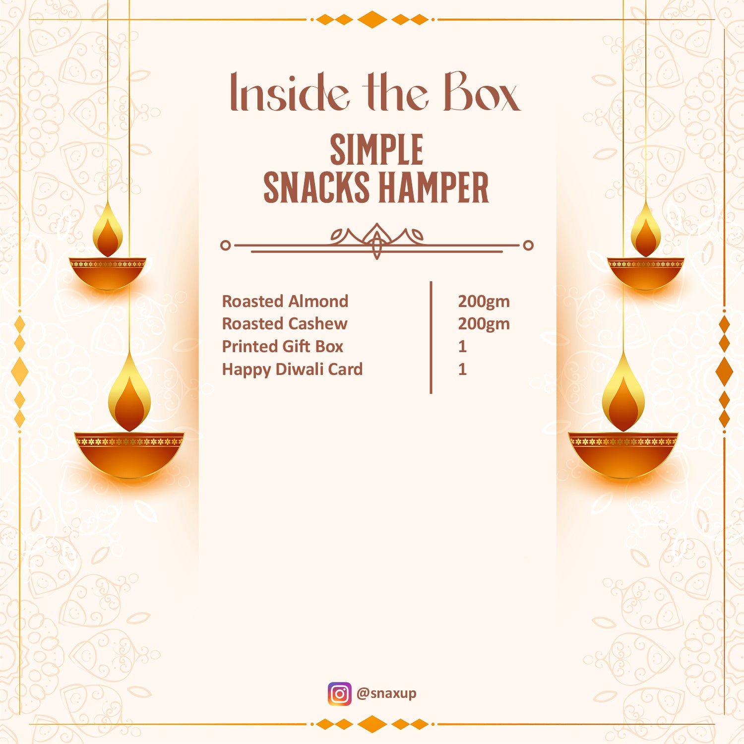 Simple Snacks Diwali Gift Hamper Box