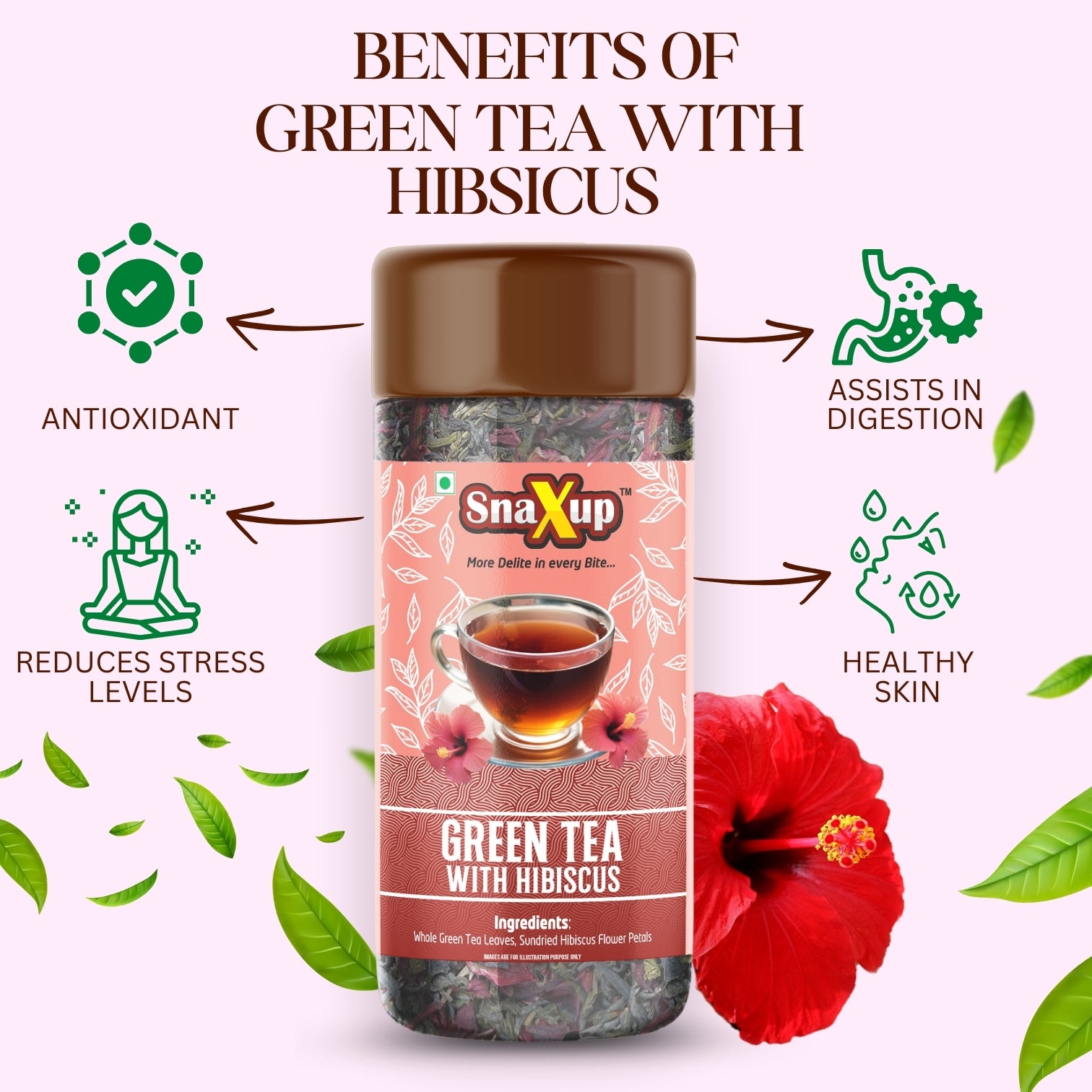 Green Tea With Hibiscus Tea