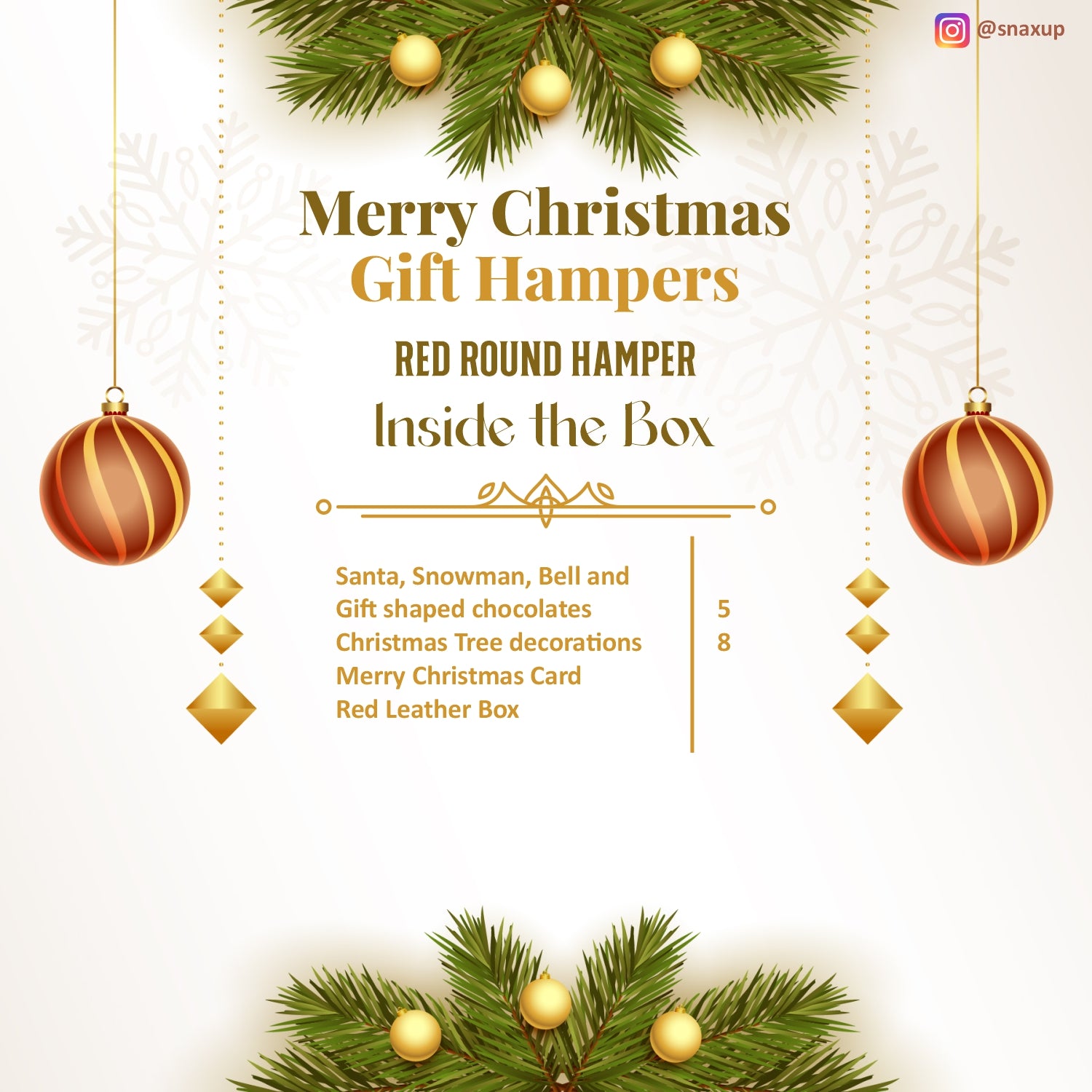 Red Round Hamper