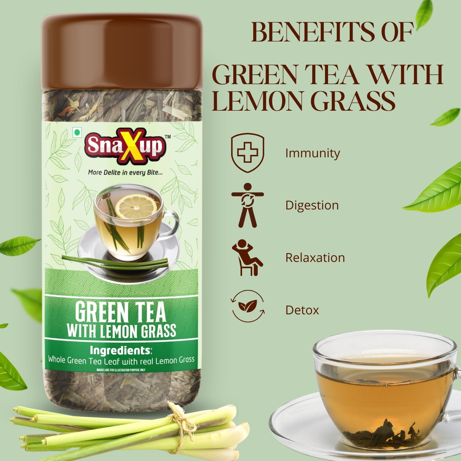 Green Tea With Lemon Grass Tea