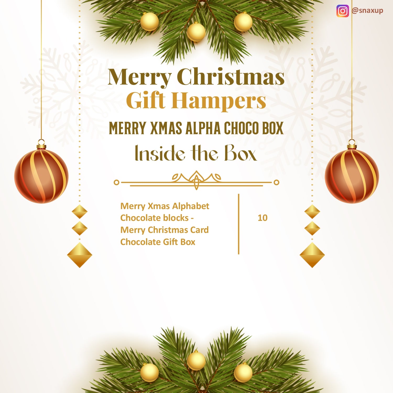 Merry Xmas Alpha Choco Box