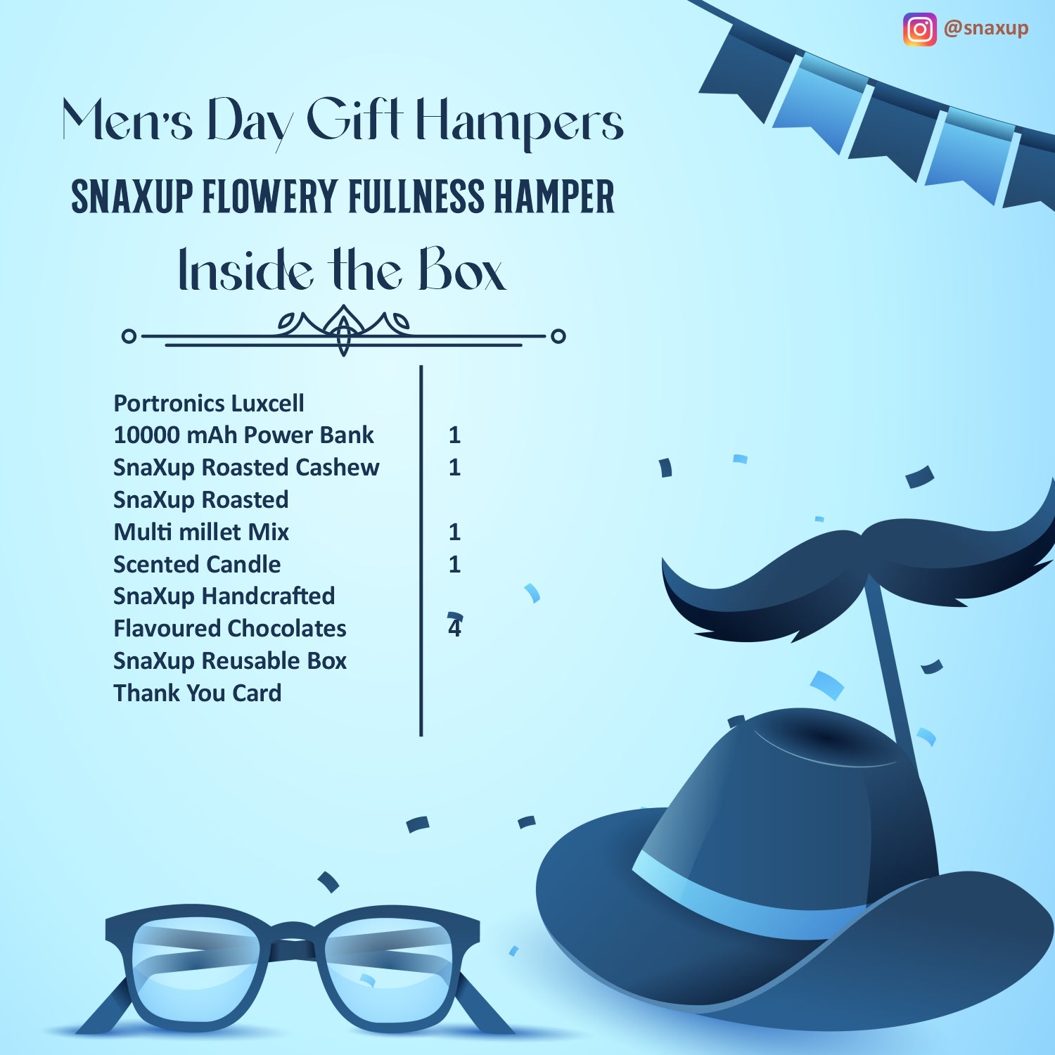 SnaXup Flowery Fullness Hamper