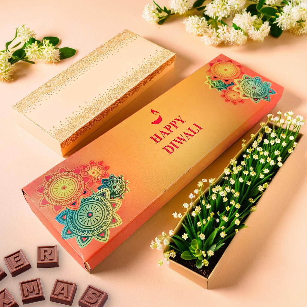 Exclusive Diwali Gift Alphabet Milk Chocolate - Happy Diwali