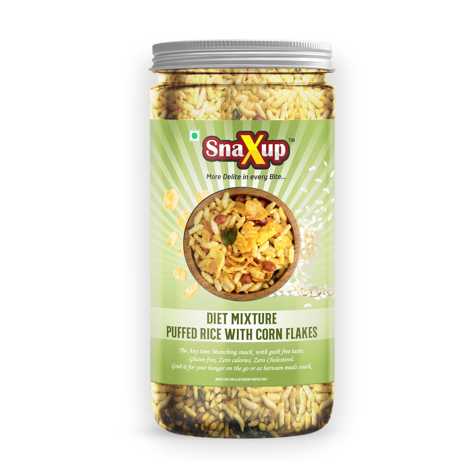 Diet Mixture Puffed Rice With Corn Flakes