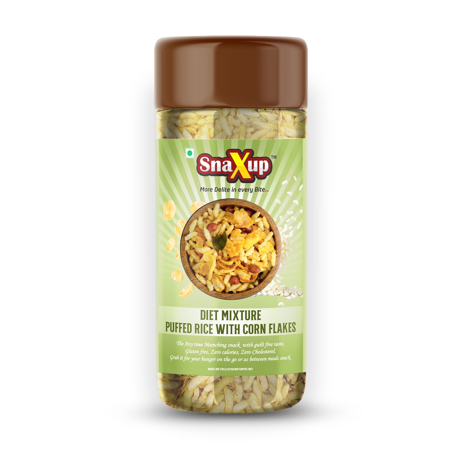 Diet Mixture Puffed Rice With Corn Flakes