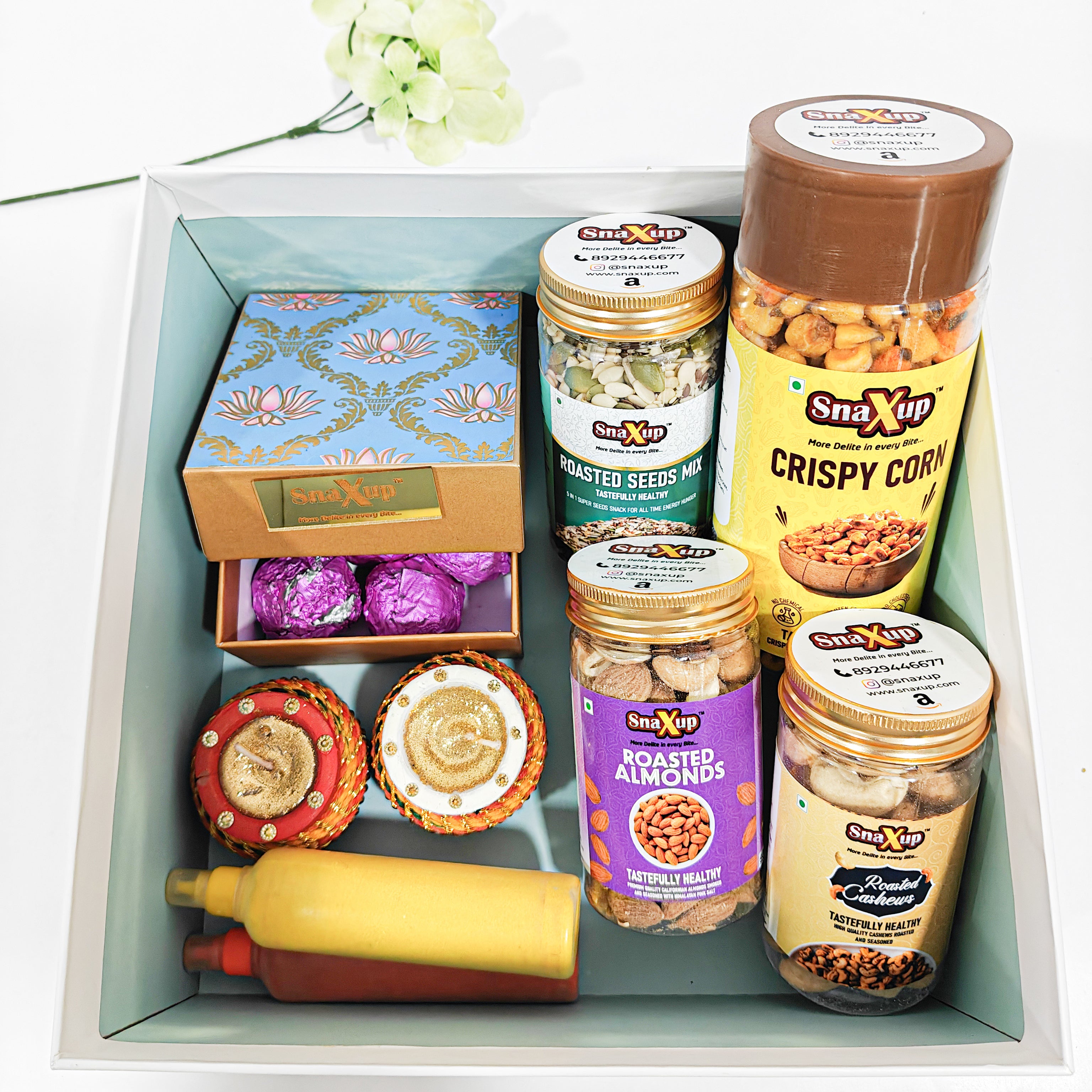 Roasted Treats & Chocos Diwali Gift Hamper Box