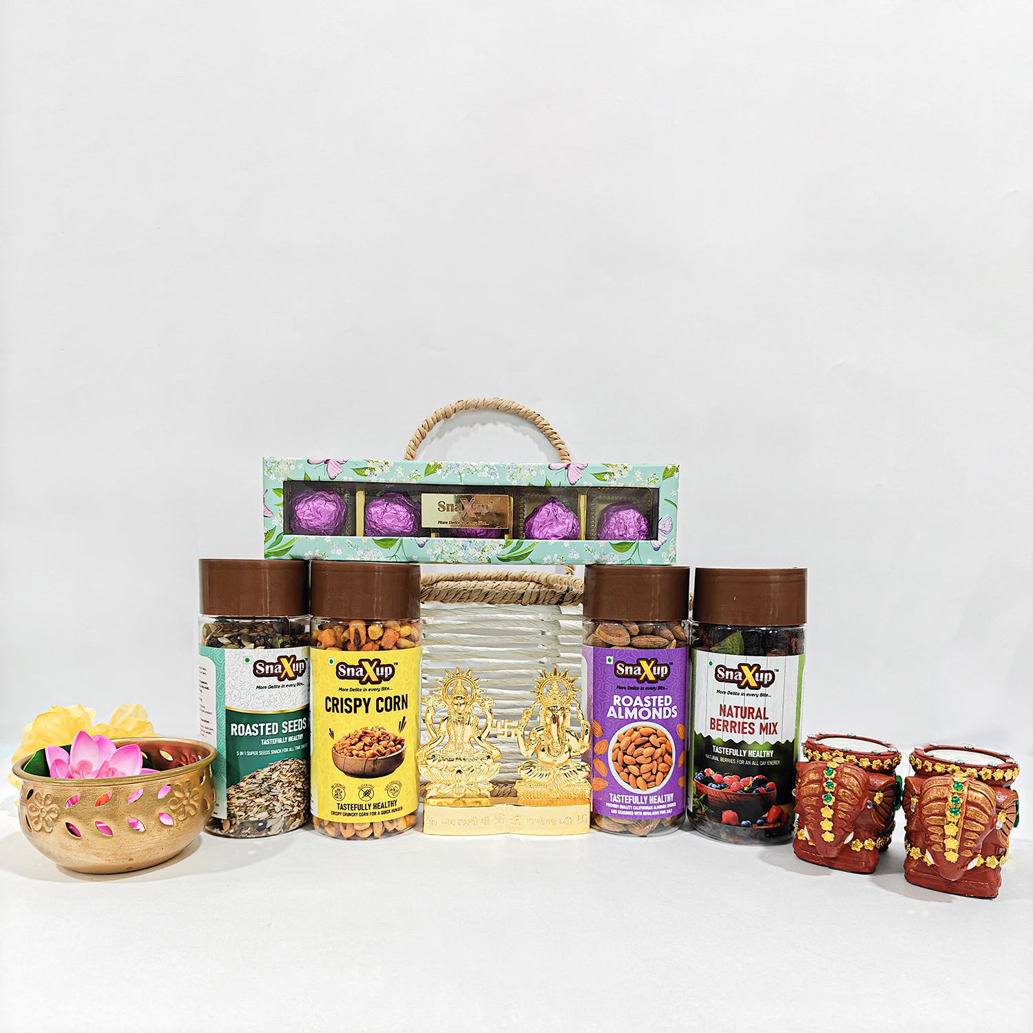 Goodies in a Basket Diwali Gift Hamper Box