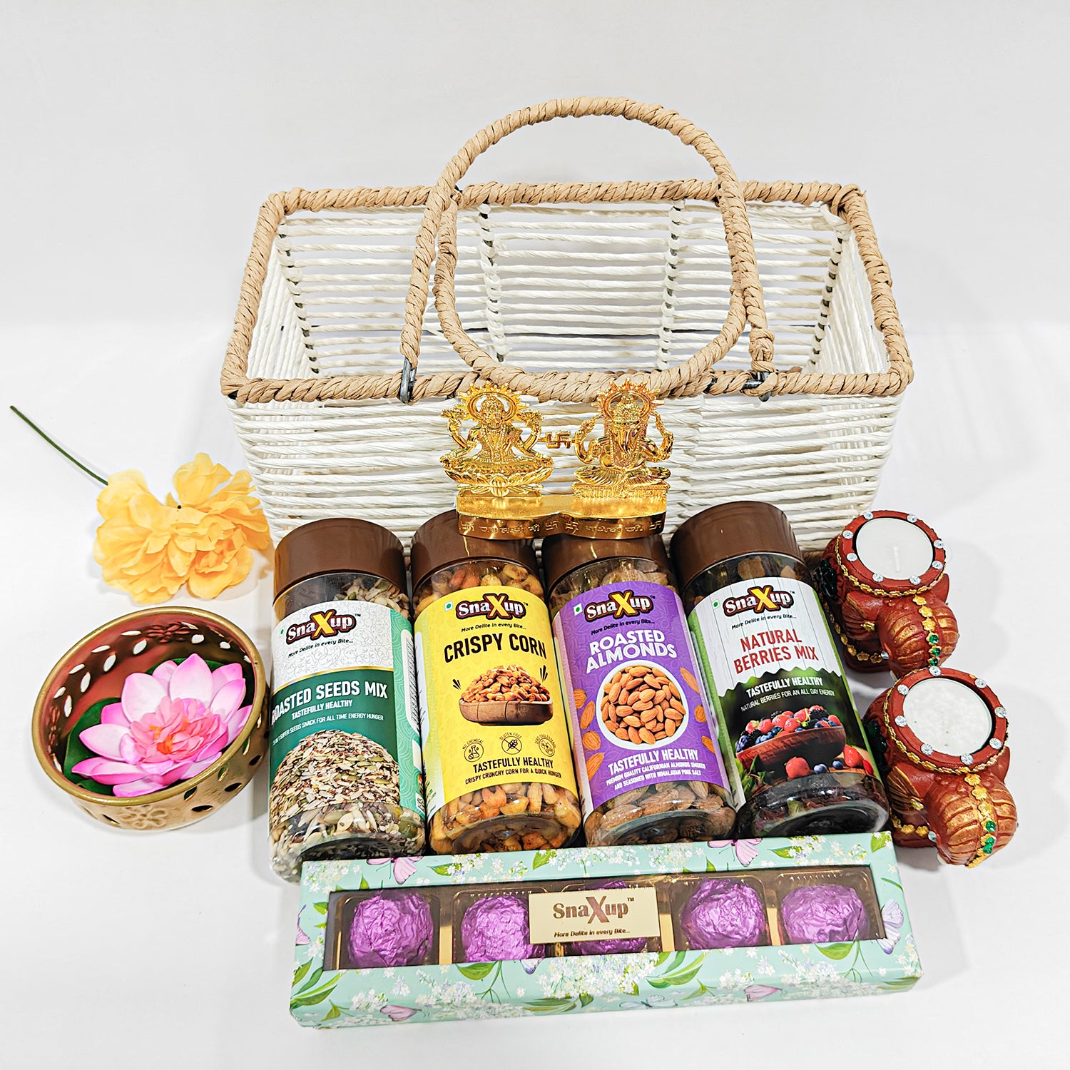 Goodies in a Basket Diwali Gift Hamper Box