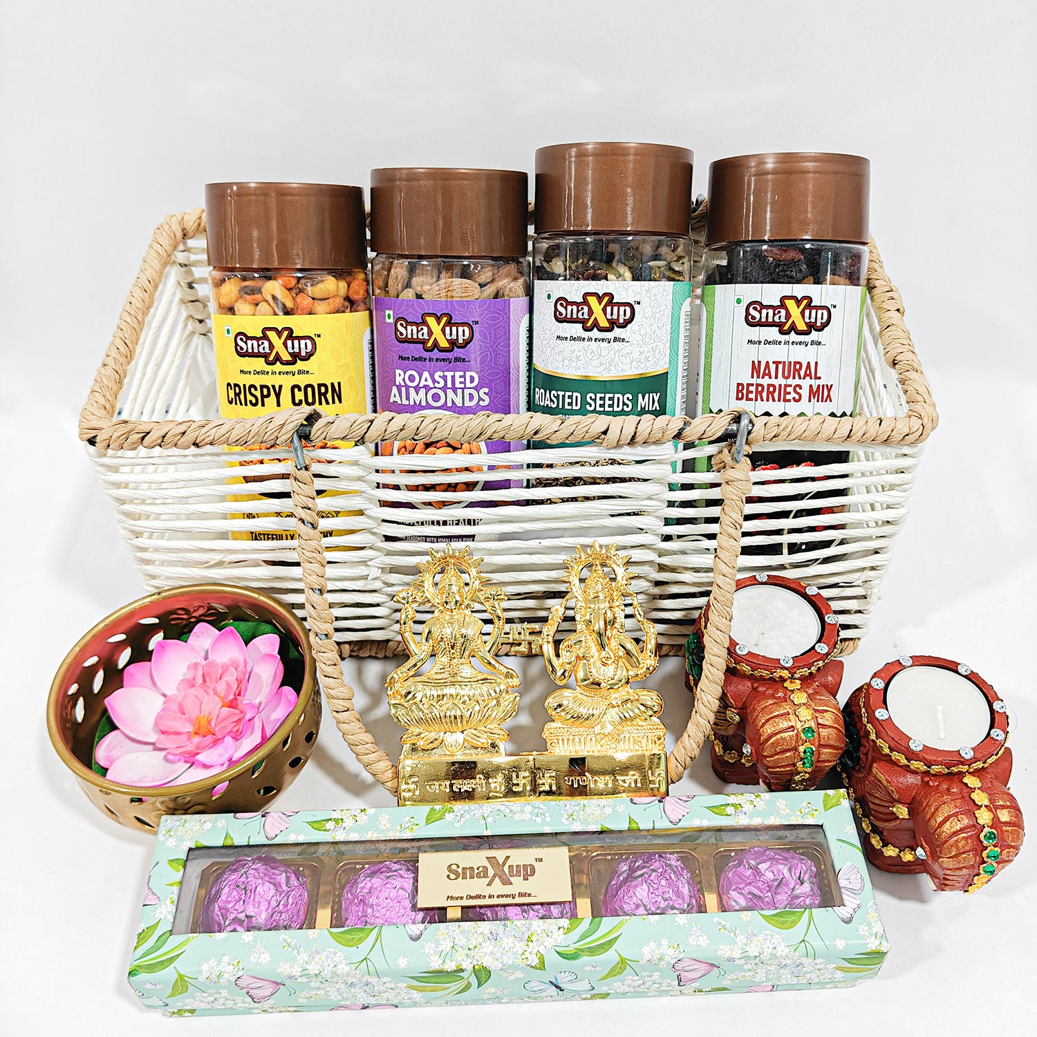 Goodies in a Basket Diwali Gift Hamper Box