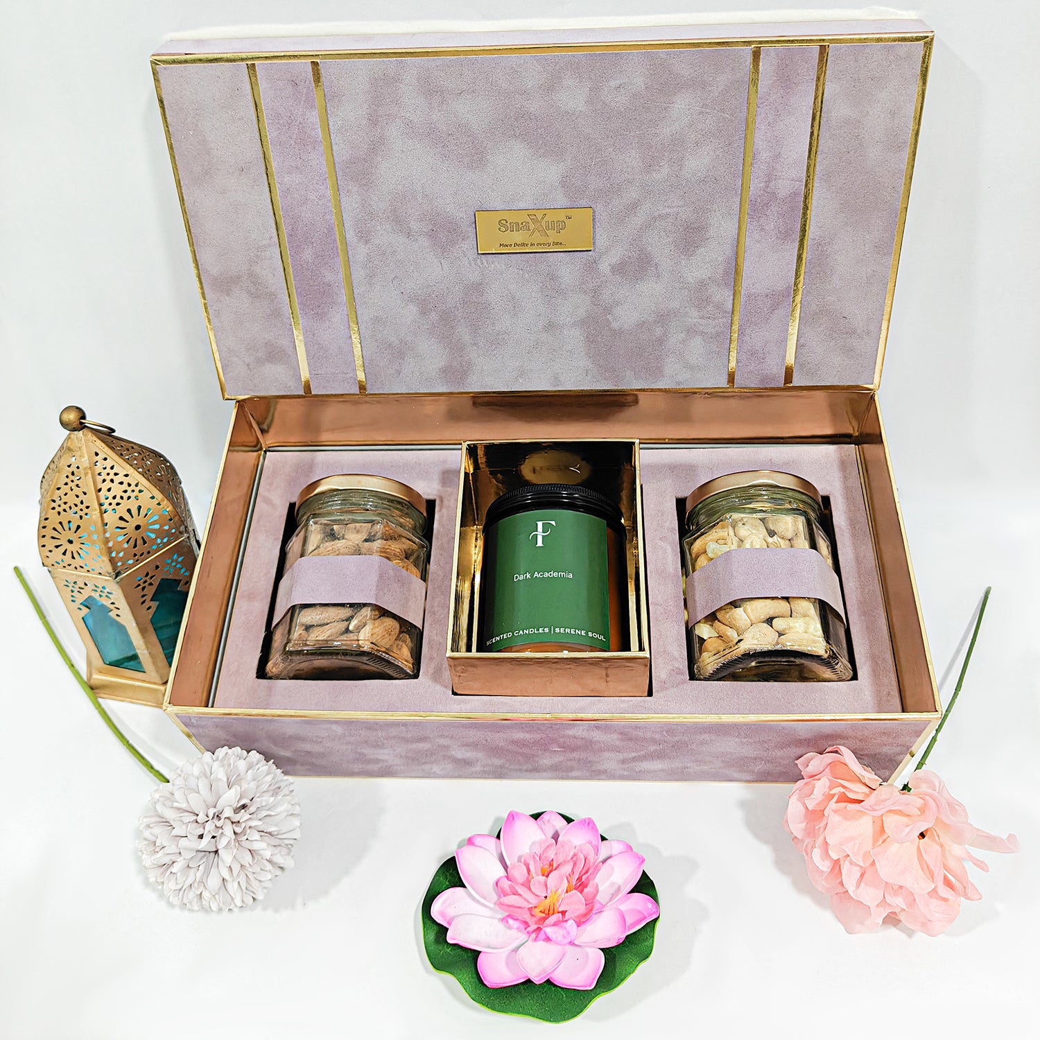 Nuts & Candle Diwali Gift Hamper Box