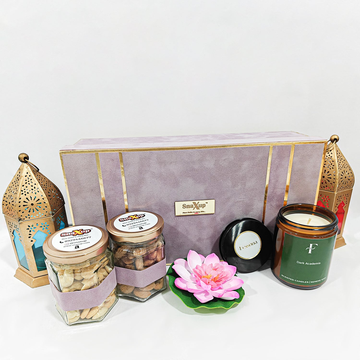 Nuts & Candle Diwali Gift Hamper Box