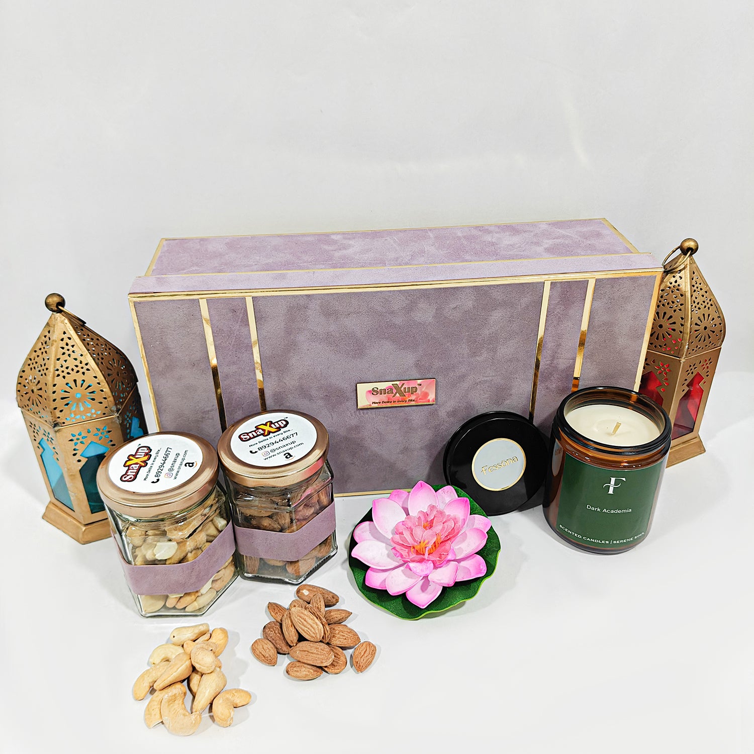 Nuts & Candle Diwali Gift Hamper Box