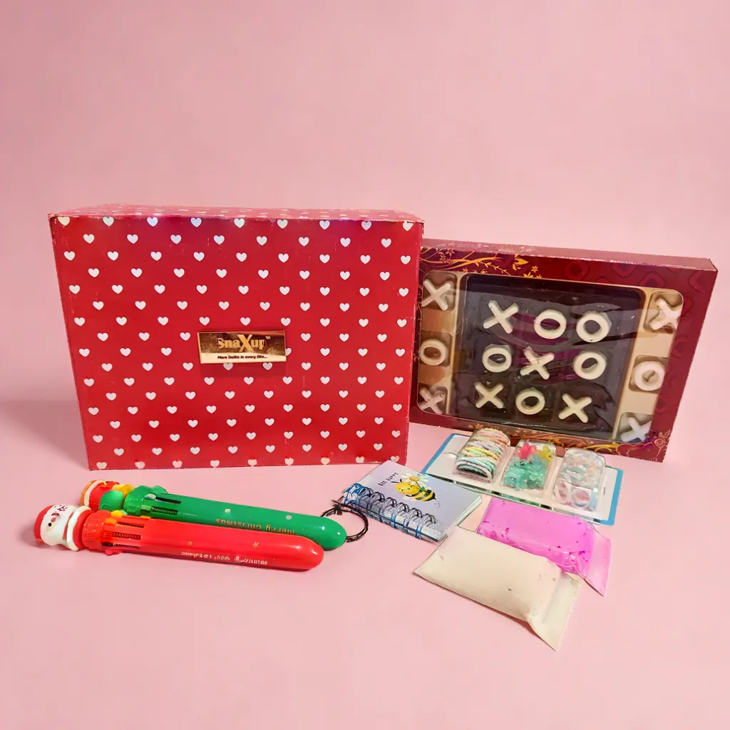 Tic Tac Toe Choco Hamper for Girls