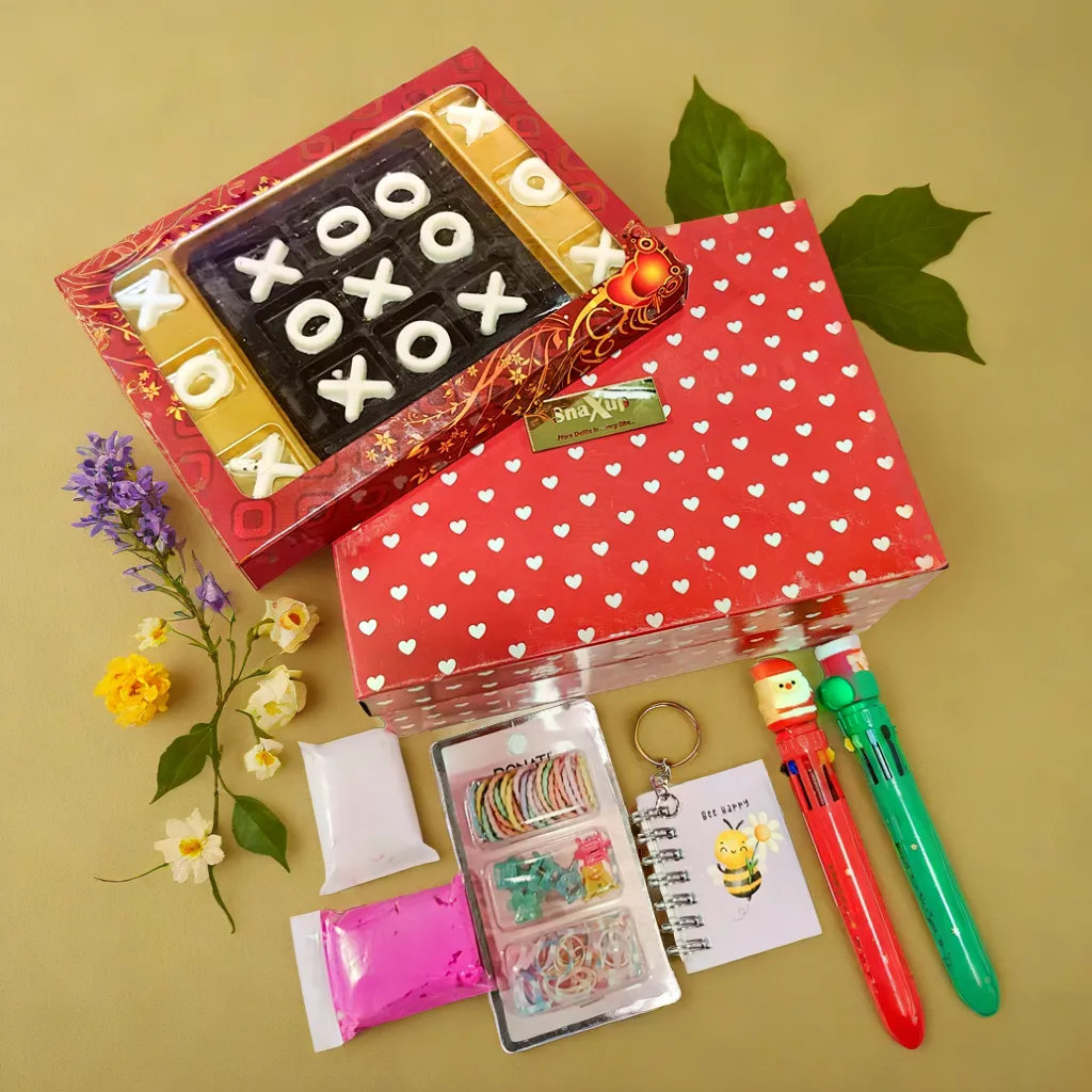 Tic Tac Toe Choco Hamper for Girls