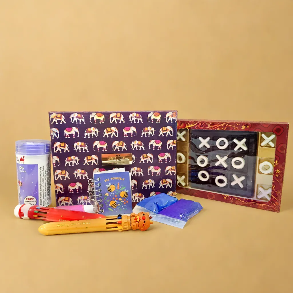 Tic Tac Toe Choco Hamper for Boys