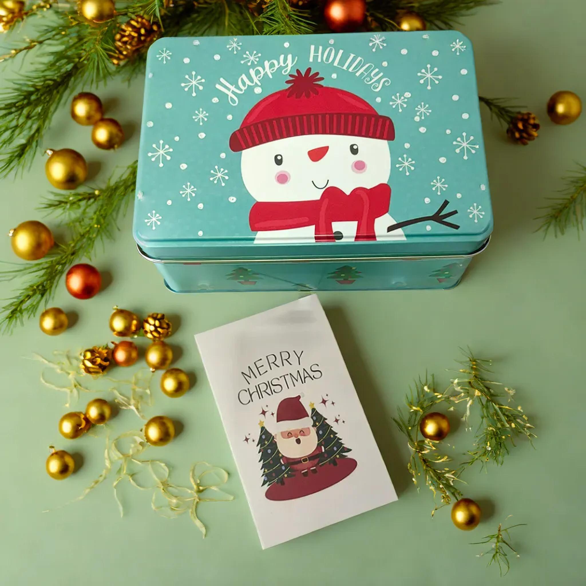 Snowman Tin Gift Box