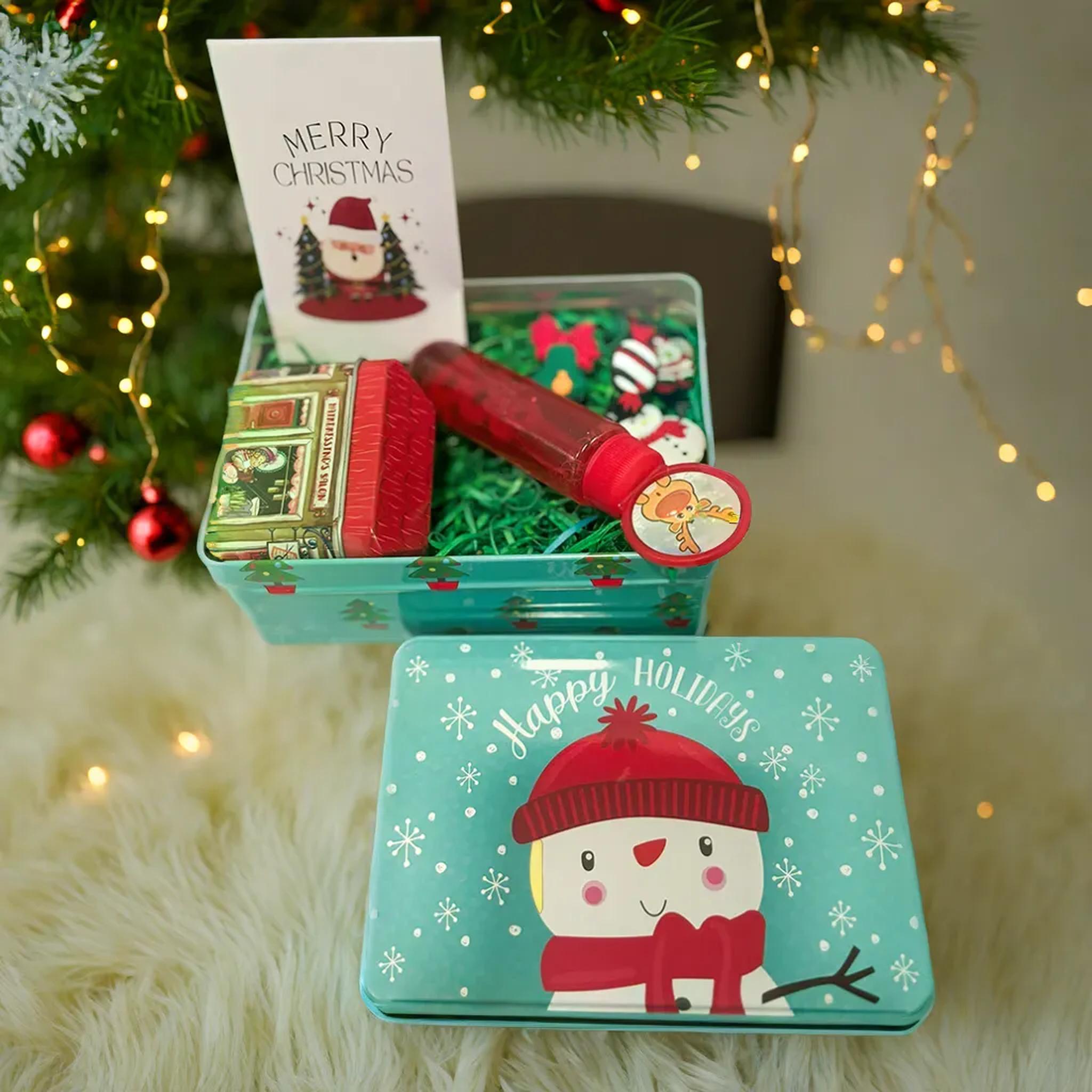 Snowman Tin Gift Box