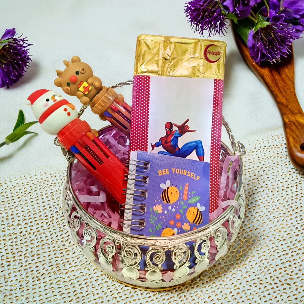 Silver Basket Choco Bar hamper for Boys